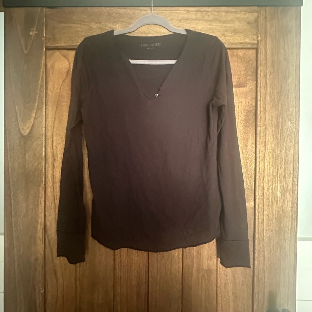 Zadig & Voltaire Black Long Sleeve Skull Graphic Shirt - Picture 4 of 8